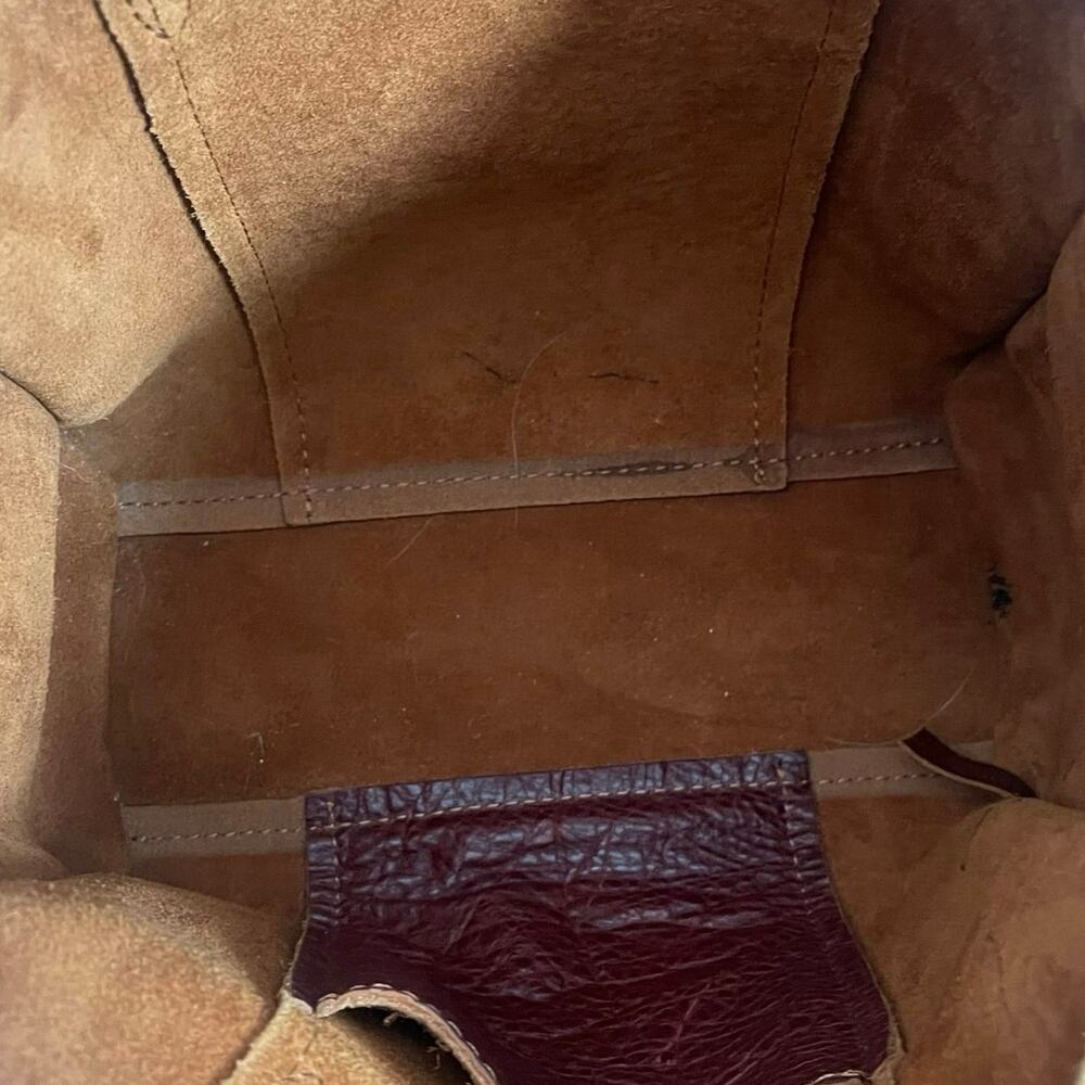 Portland Leather Goods Nutmeg Lola Tote Boho Chic Coastal Cowgirl Minimalist - Picture 8 of 11